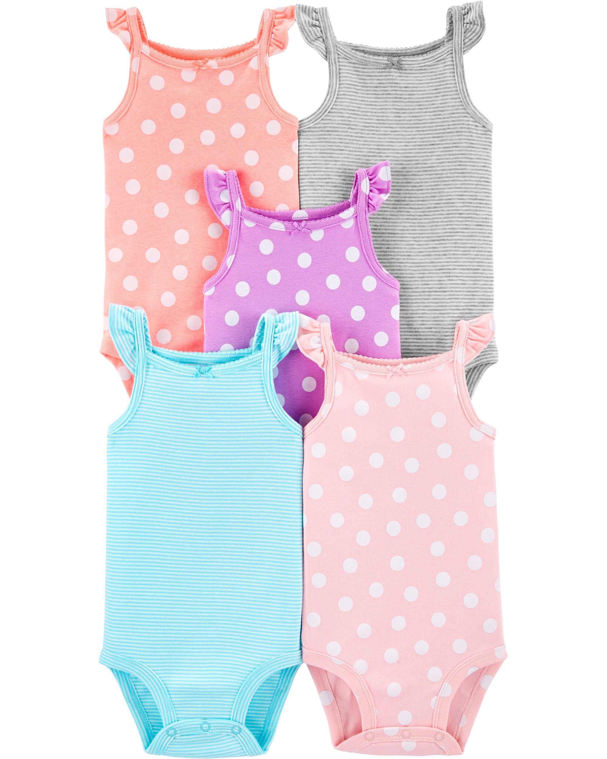 5-Pack Flutter Tank Bodysuits | carters.com