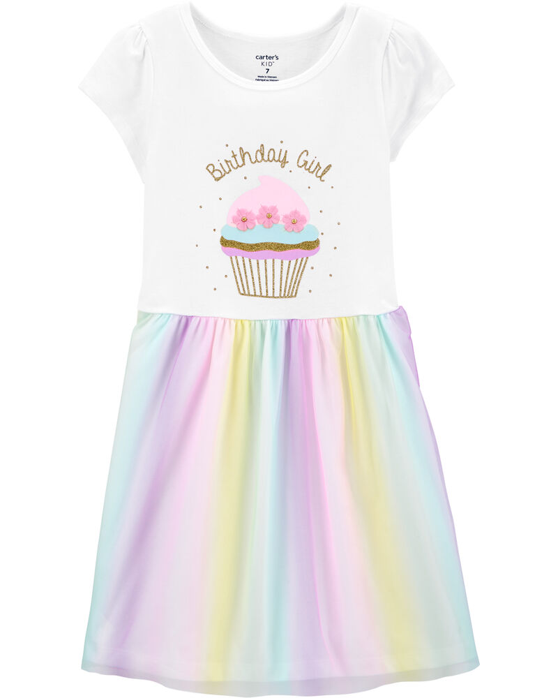 Glitter Birthday Girl Tutu Jersey Dress Carters Com