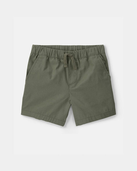 toddler boy canvas shorts - green