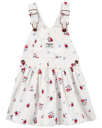 Toddler Floral Print Jumper Dress