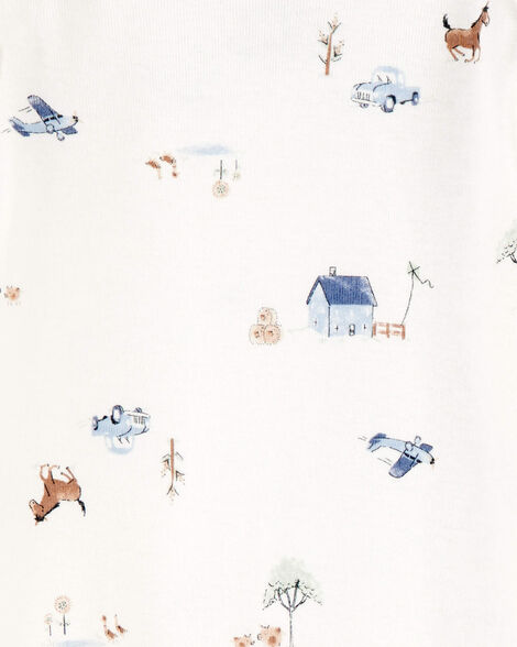  Product image 4 of Baby 2-Pack Sleeper Gowns - Blue/White