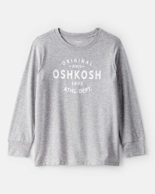 Product image 1 of Kid Jersey OshKosh Logo Long-Sleeve Shirt - Grey