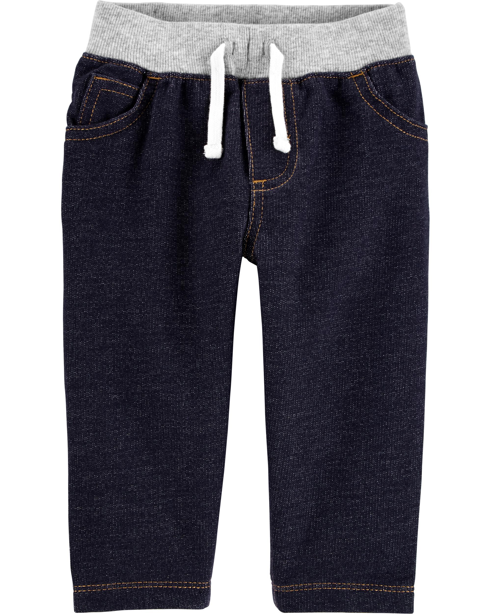 Pull-On Knit Denim Pants | carters.com