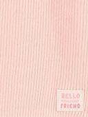 Pink - Baby Ribbed Velour Pullover, Selected