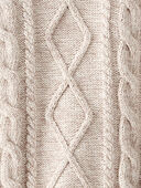 Toasted Wheat - Toddler Organic Cotton Cable Knit Sweater in Toasted Wheat, Selected