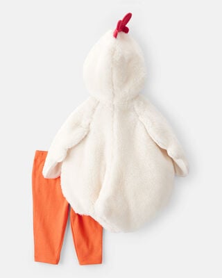 Product image 2 of Baby 2-Piece Chicken Halloween Costume - White/Orange