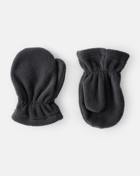 toddler boy fleece mitten - black