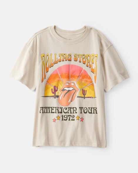Kid Rolling Stones Short-Sleeve Graphic Tee - Cream