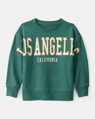 Product image 1 of Boys Los Angeles French Terry Pullover Sweatshirt - Green