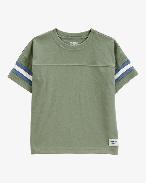 Baby Short-Sleeve Striped Tee - Green