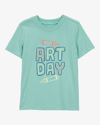 Product image 1 of Toddler Art Day Short-Sleeve Graphic Tee - Teal