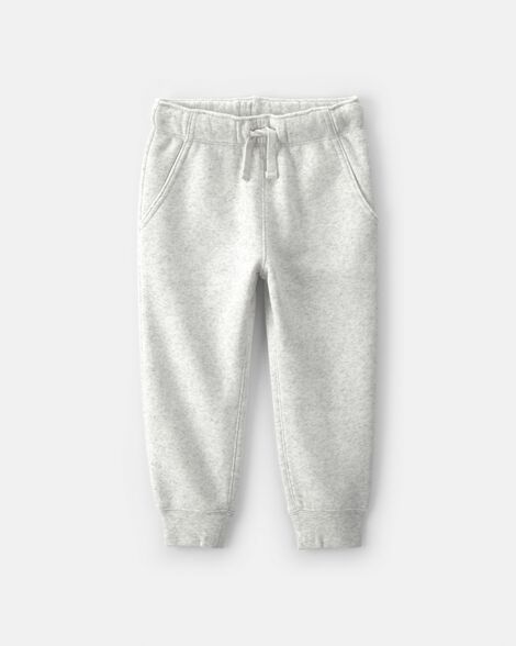 toddler boy fleece joggers - grey