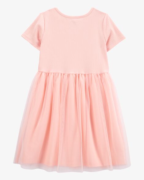  Product image 2 of Kid Bunny Tutu Short-Sleeve Dress - Pink