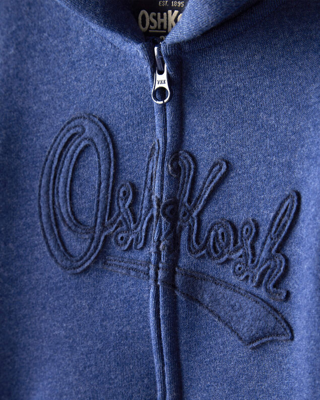 Product image 2 of Baby Boy OshKosh Fleece Logo Zip Jacket - Blue