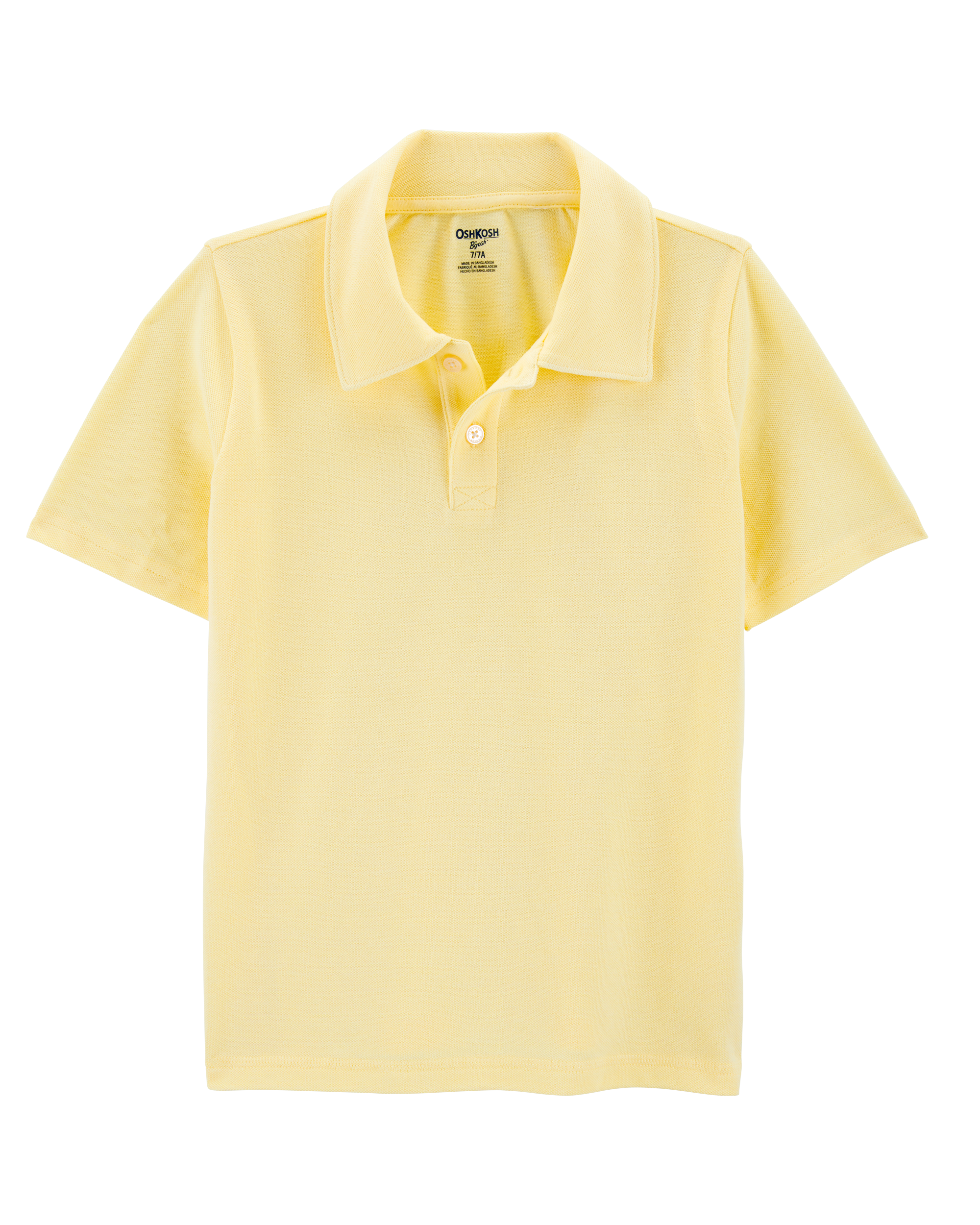 Kid Pique Uniform Polo Shirt - Yellow