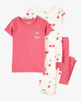 Product image 1 of Toddler 4-Piece Cherry Cotton Pajamas