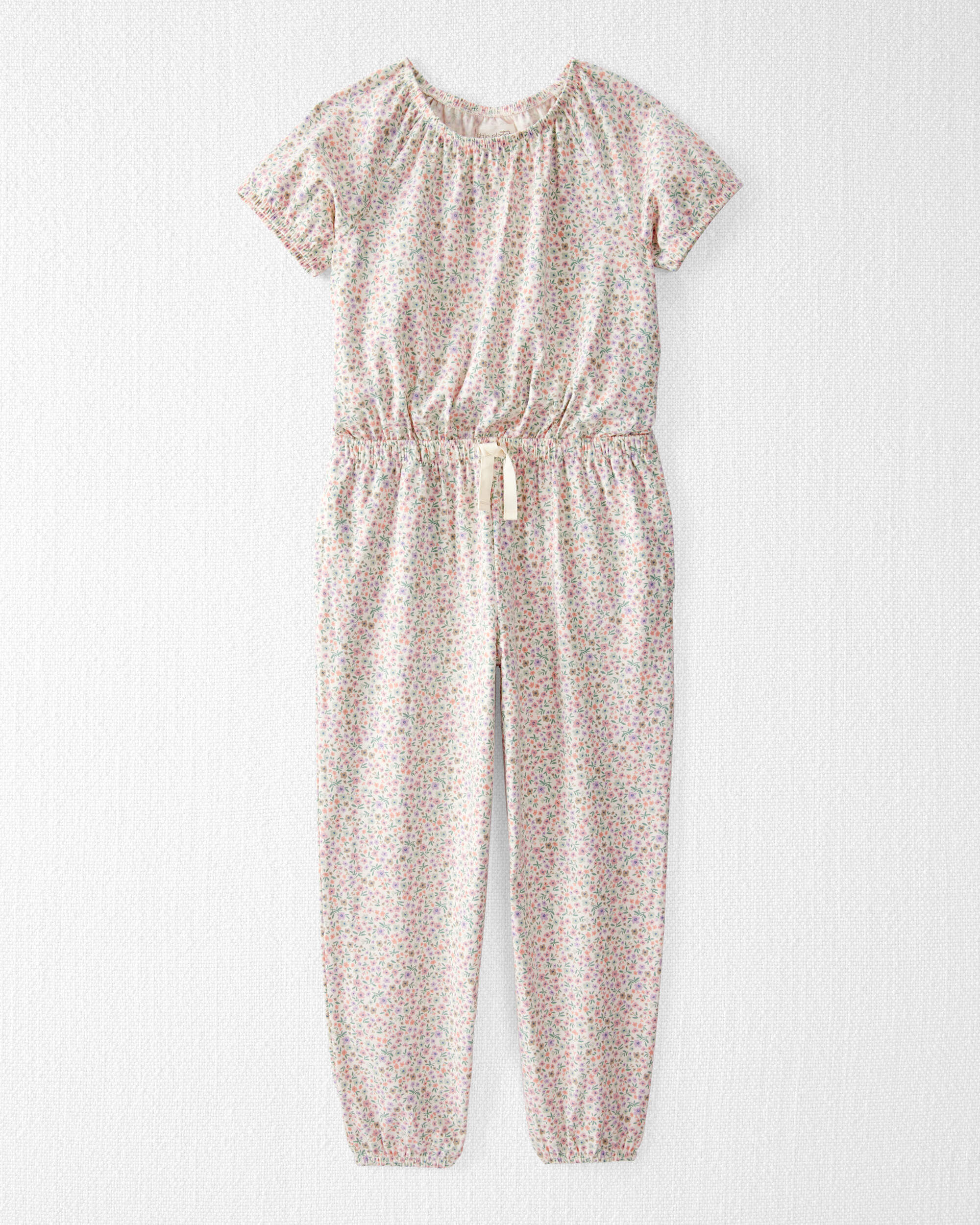 Kid Organic Cotton Floral-Print Jumpsuit - Little Planet