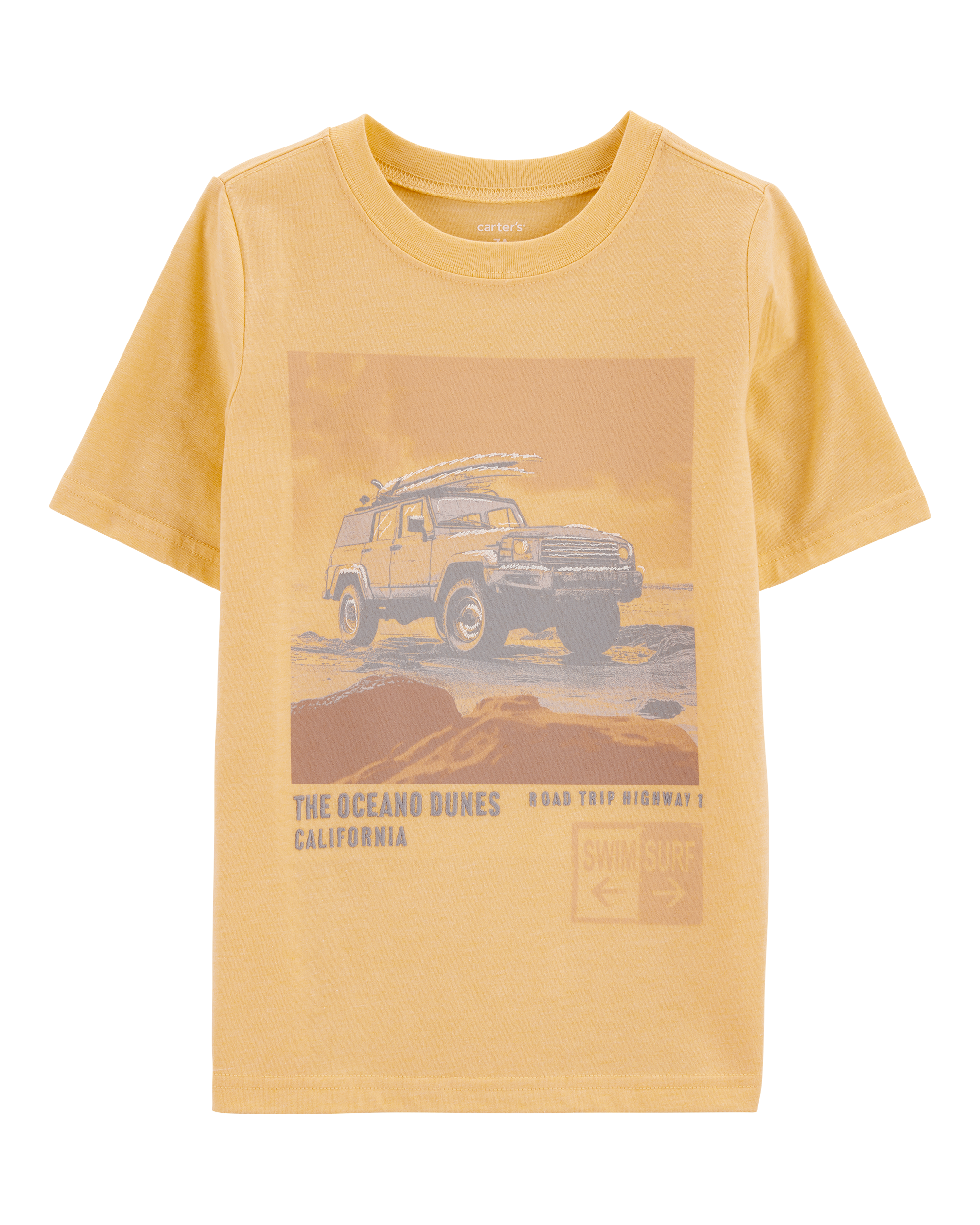 Kid Beach Graphic Tee - Yellow