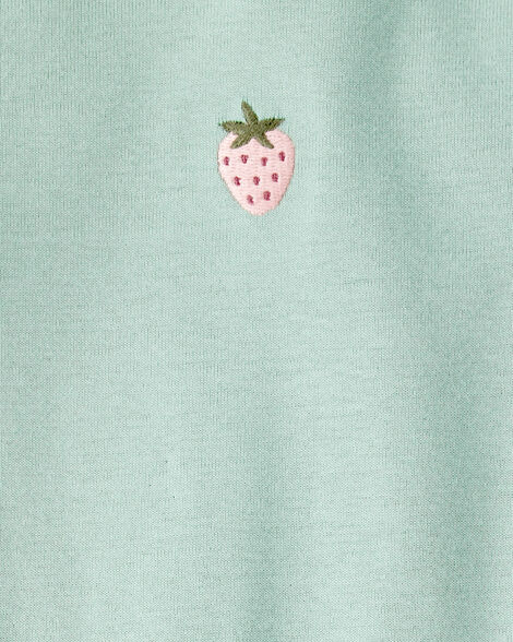 Product image 4 of Baby Girl 5-Pack Fruit Print Cotton Multipack Bodysuits - Yellow/Green/Pink/Red/White