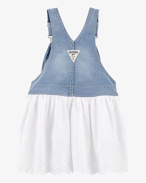  Product image 2 of Baby Denim Eyelet Jumper Dress