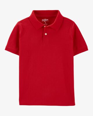 Product image 1 of Kid Red Piqué Polo Shirt