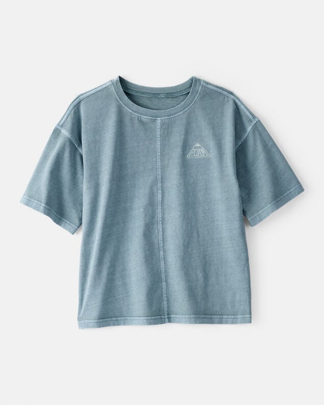 Product image 1 of Boys Roam Cotton Short-Sleeve Tee - Blue