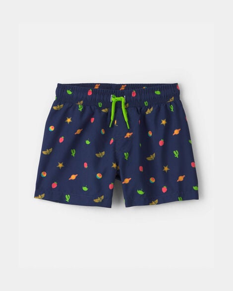 toddler boy ©disney/pixar toy story swim trunks - navy blue