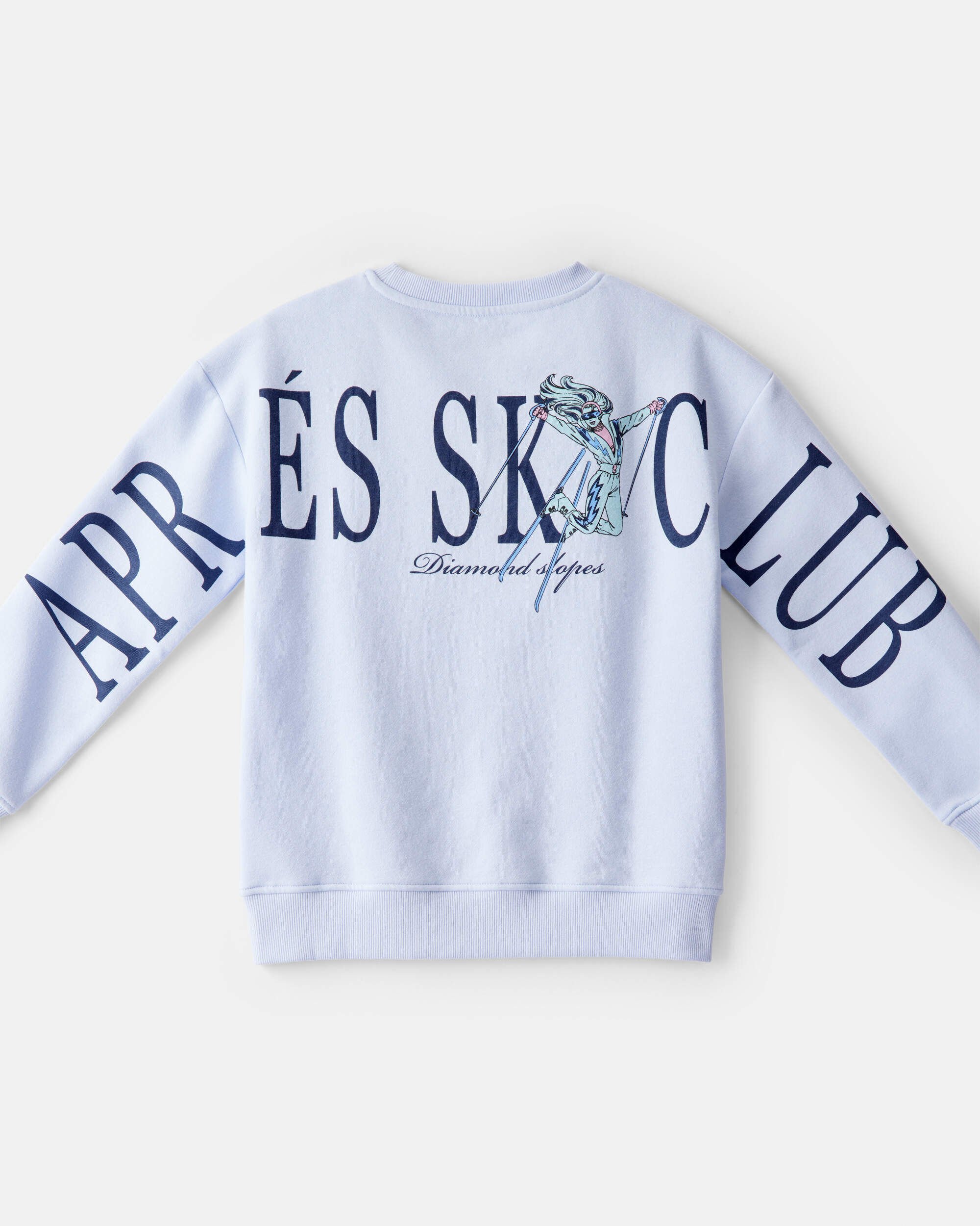 Girls Barbie Long-Sleeve Pullover Sweatshirt - Blue