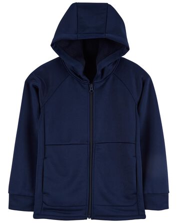 Kid Hooded Zip Jacket In Unstoppable French Terry
