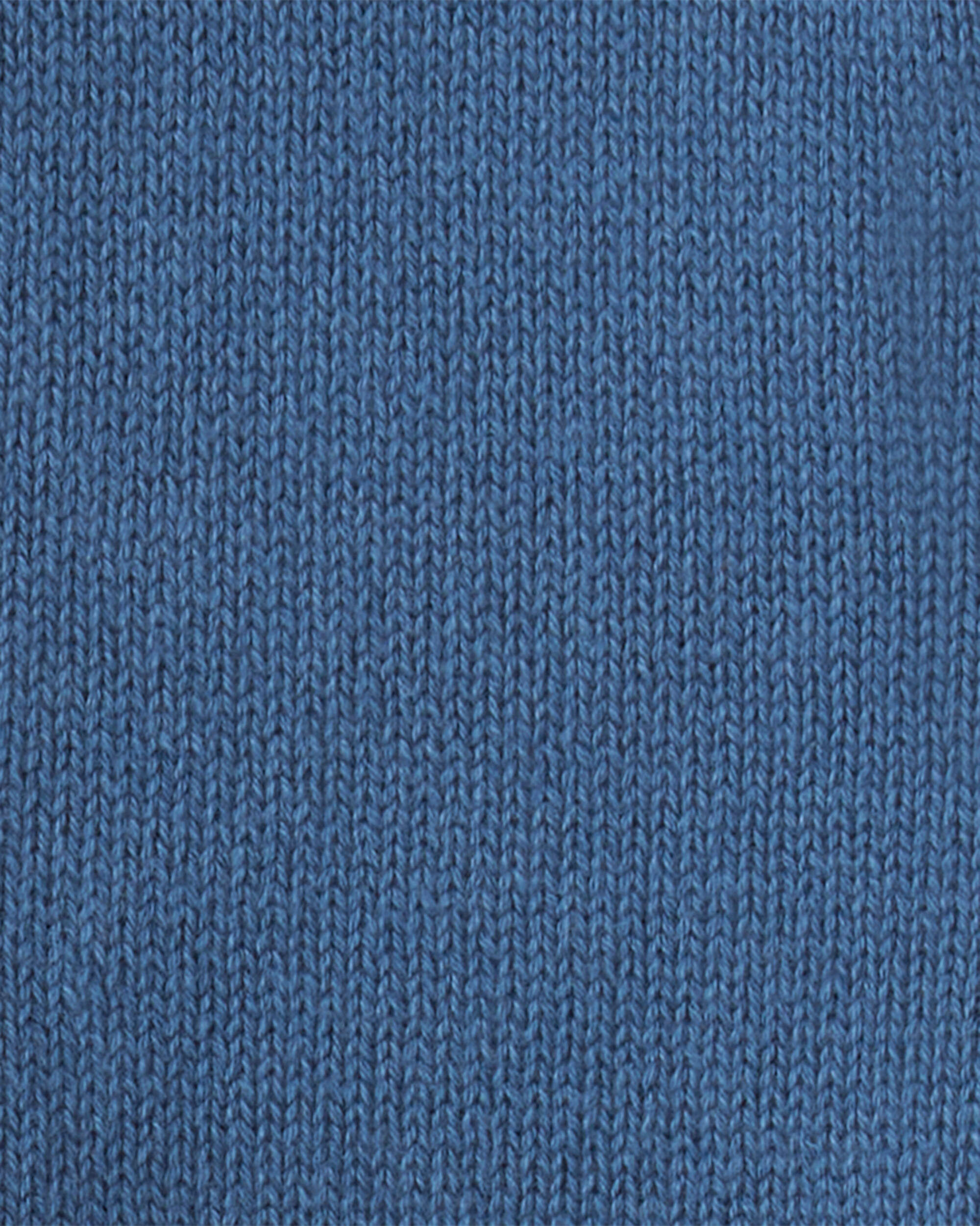 Toddler Boy Cotton Long-Sleeve Cardigan Sweater - Blue/Red