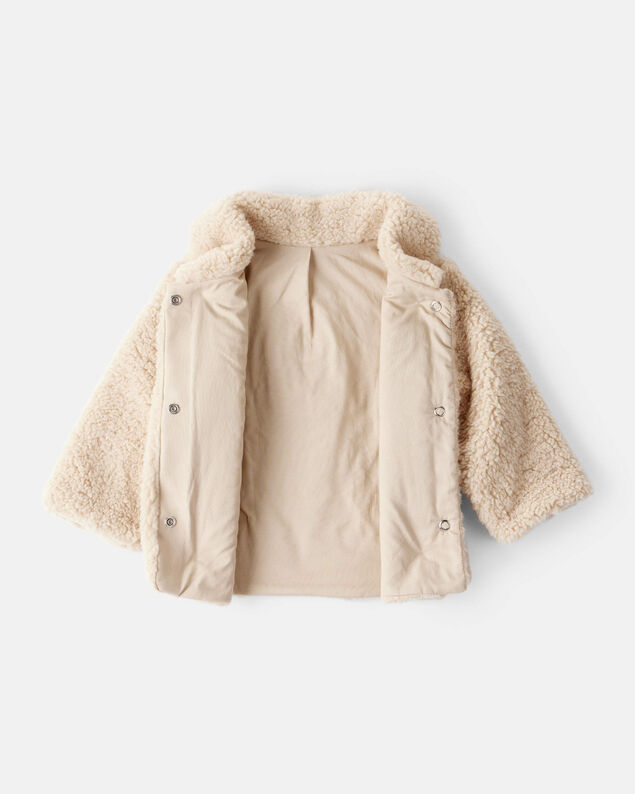 Product image 2 of Baby Girl Sherpa Fashion Jacket - Brown