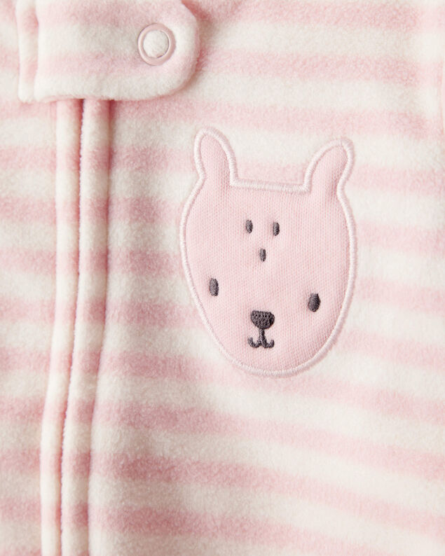 Product image 2 of Baby Girl Deer Loose Fit Long-Sleeve Sleep & Play Pajamas - Pink