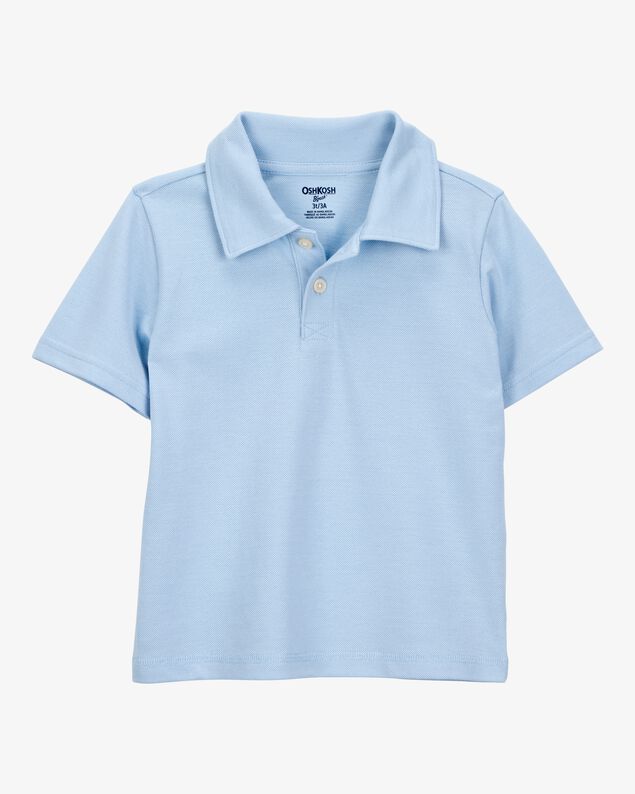 Product image 1 of Toddler Pique Uniform Polo Shirt - Blue