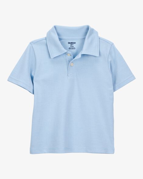 Product image 2 of Toddler 2-Pack Pique Uniform Polo Shirts - Blue