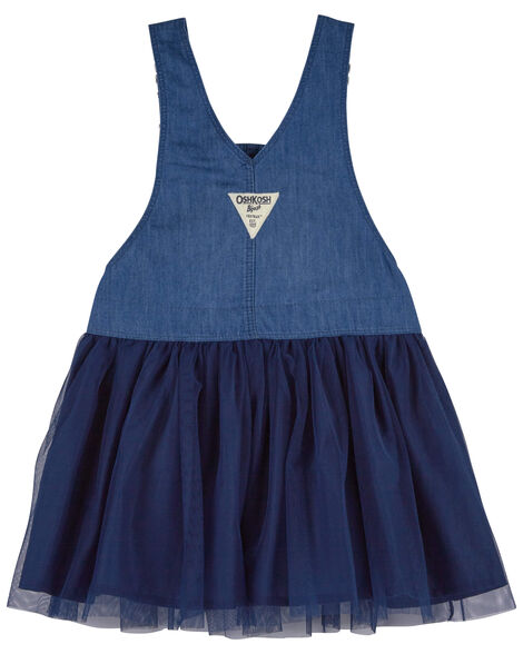  Product image 2 of Toddler Tulle and Denim Jumper Dress
