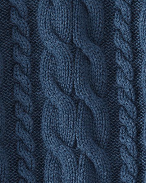  Product image 3 of Toddler Organic Cotton Fair Isle Sweater in Dark Sea Blue