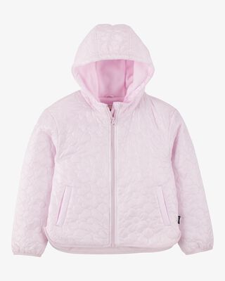 Product image 1 of Kid Floral Quilted Midweight Jacket - Pink