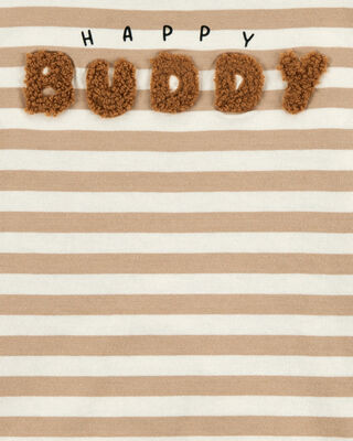 Product image 2 of Baby 3-Piece Striped Outfit Set - Brown