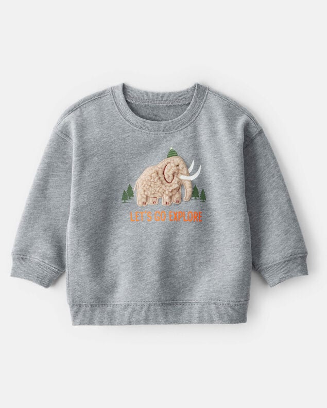 Product image 1 of Baby Boy Mammoth Pullover Sweatshirt - Grey
