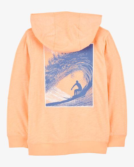  Product image 2 of Kid Wave Knit Hoodie - Orange