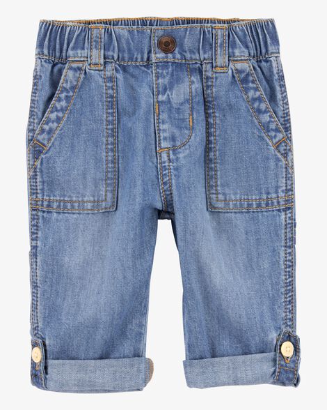  Product image 1 of Baby Roll-Up Cuff Jeans - Blue