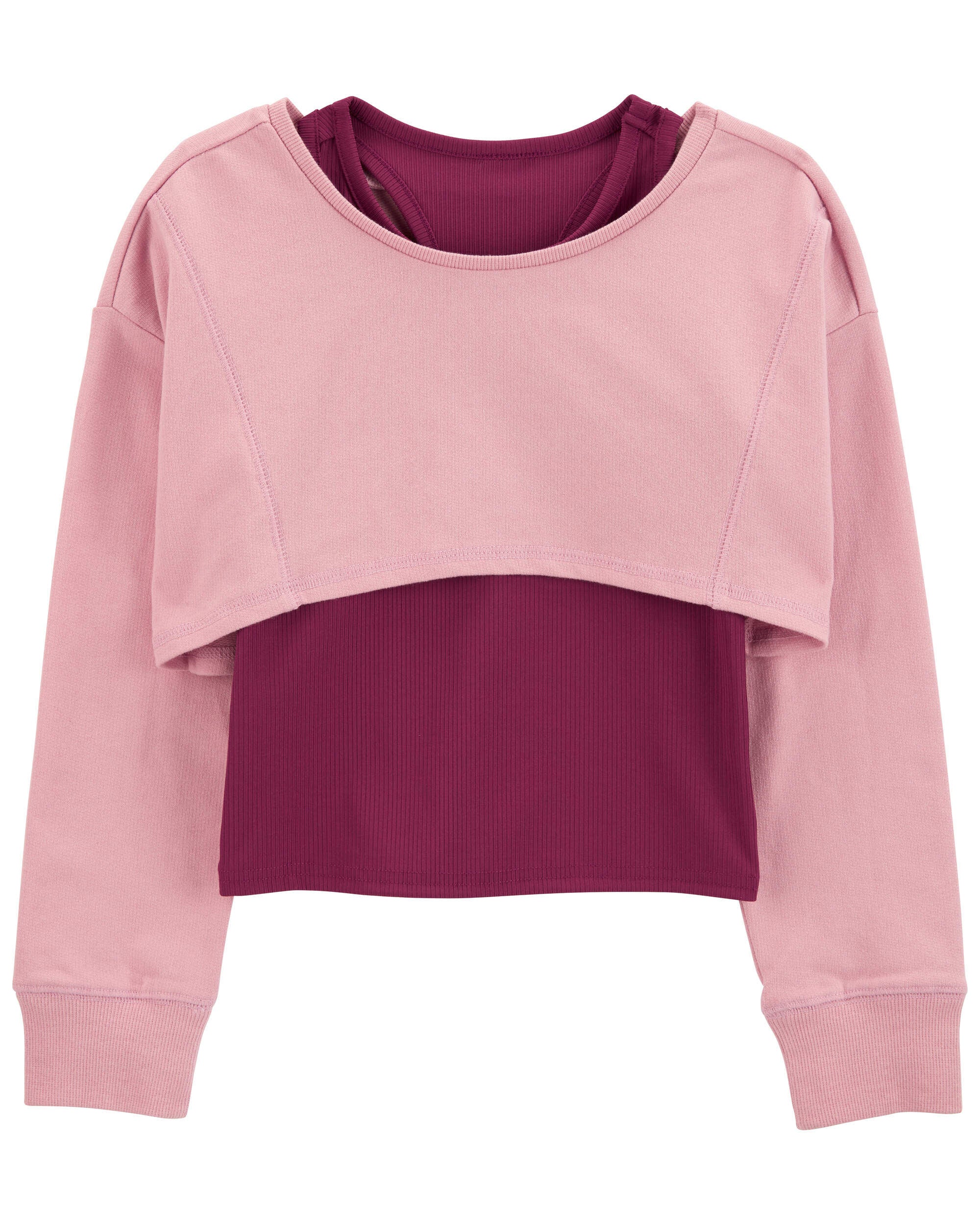 Kid 2-Piece Active Cropped Pullover and Tank Set - OshKosh | Carter's