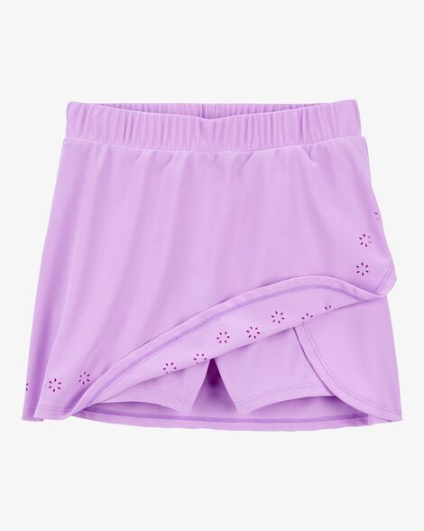 Kid Active Wrap Skort - Coral