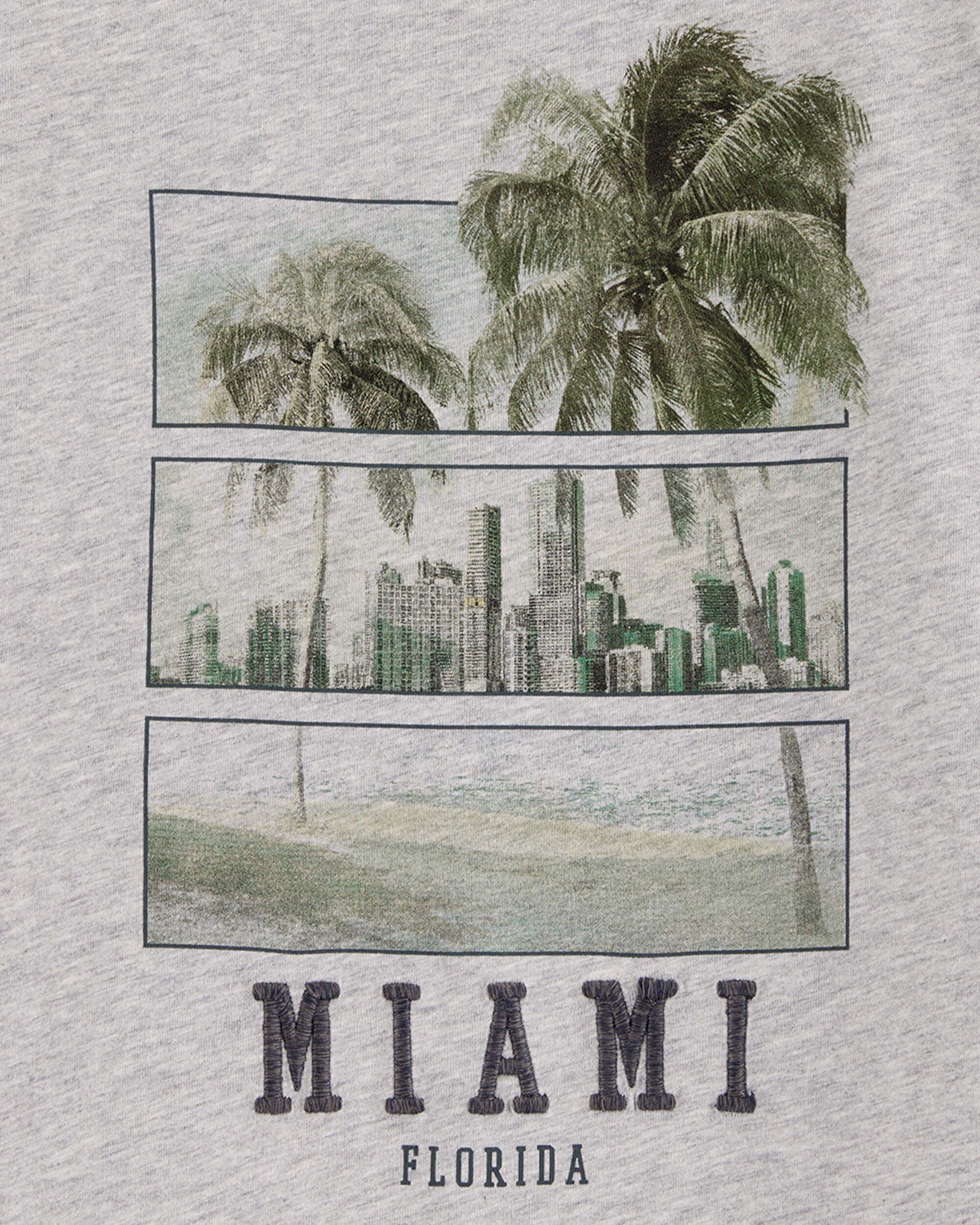 Kid Miami Graphic Tee - Grey