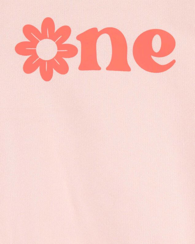 Product image 2 of Baby Girl 2-Piece Birthday Bubble & Headwrap Set - Pink