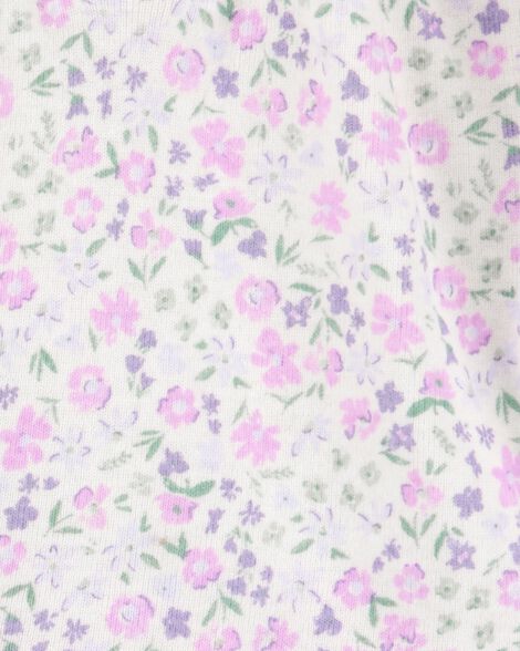  Product image 4 of Baby 4-Piece Floral Outfit Set - Purple - Purple
