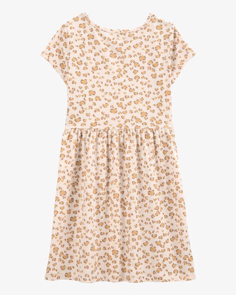  Product image 2 of Kid Cheetah Animal Print Short-Sleeve Dress
