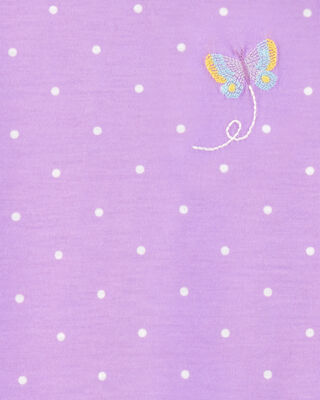 Product image 2 of Kid 2-Pack Butterfly Nightgowns - Purple