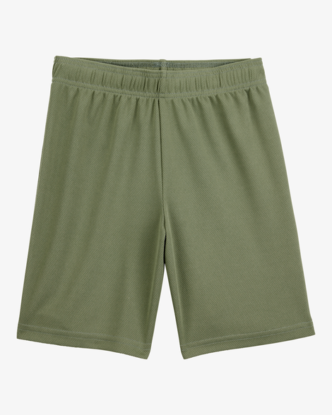 boys active mesh shorts - green