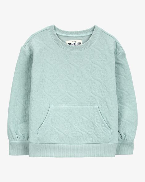  Product image 1 of Baby Quilted Cotton Blend Pullover - Green